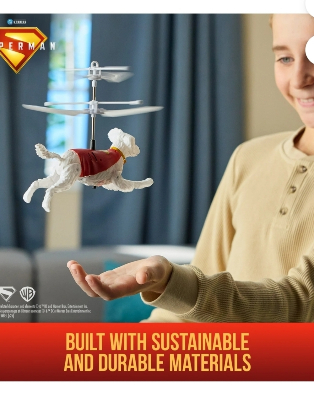 Superman Up in the sky Flying Krypto 7.5 Inches - Picture 6 of 8